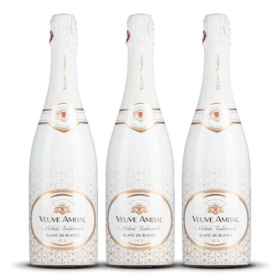 Veuve Ambal Méthode Traditionnelle Ice Blanc Demi-Sec  (3 x 0,75l)