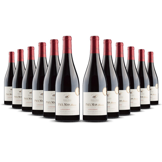 Domaine Paul Mas AOP Languedoc Rouge Reserve 2021er Süd-Frankreich (12 x 0,75l)