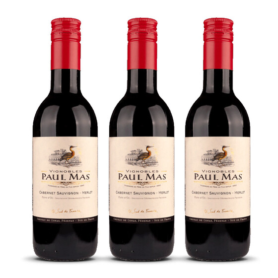 Paul Mas Cabernet / Merlot 0.25l 2021er Süd-Frankreich (3 x 0,25l)