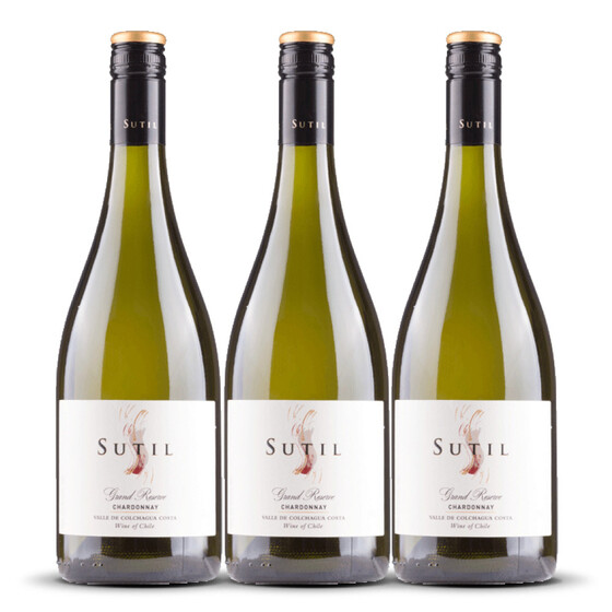 Sutil Grand Reserve Chardonnay 2022er Limarí Valley (3 x 0,75l)