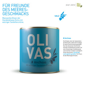 Unsere 3 Lieblinge OLIVAS Sevillanas, Anchoas und Aragonesas - 80g ATG pro Dose - Gratisgeschenk ab 200€ Einkaufswert