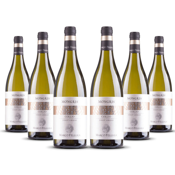 Marco Felluga Collio Pinot Grigio 2022er Friaul (6 x 0,75l)