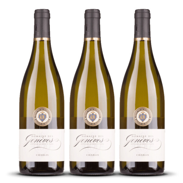 Domaine des Genèves Chablis 2022er Burgund (3 x 0,75l)