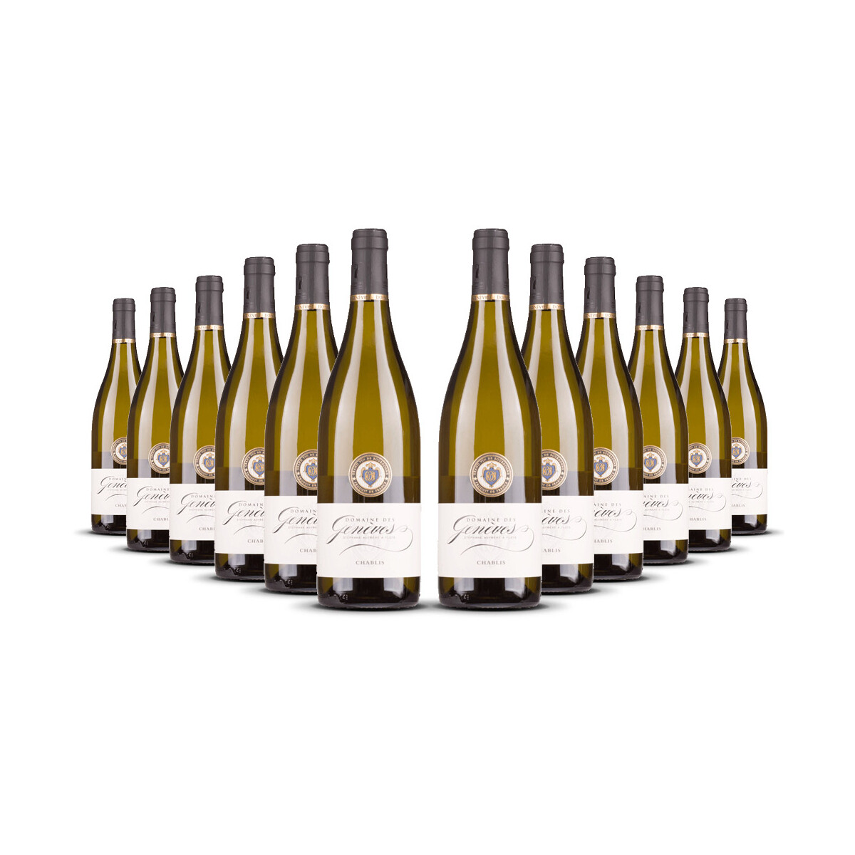 Domaine des Genèves Chablis 2022er Burgund (12 x...