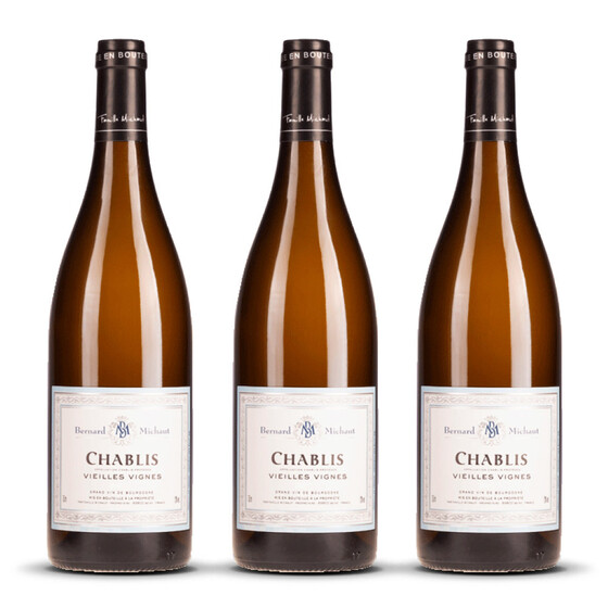 Bernard Michaut Chablis Vieilles Vignes 2021er Burgund (3 x 0,75l)