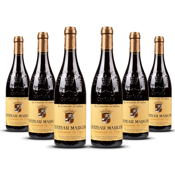 Château Maucoil Châteauneuf-du-Pape Rouge (bio) 2020er Côtes du Rhône (6 x 0,75l)