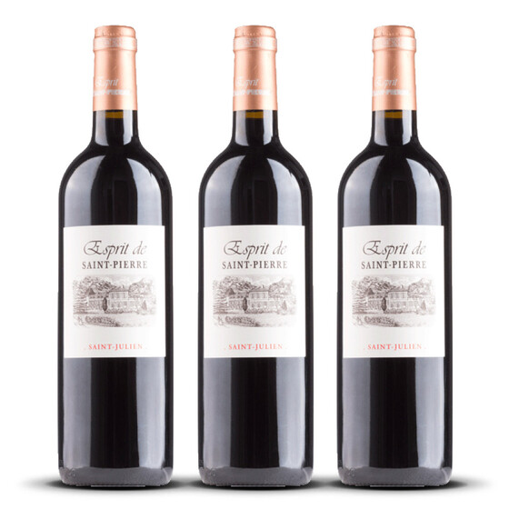 Esprit de Saint Pierre Saint Julien 2014er Bordeaux (3 x 0,75l)