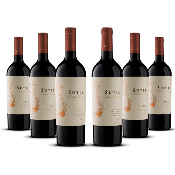 Sutil Limited Release Cabernet Sauvignon 2019er Maipo Valley (6 x 0,75l)