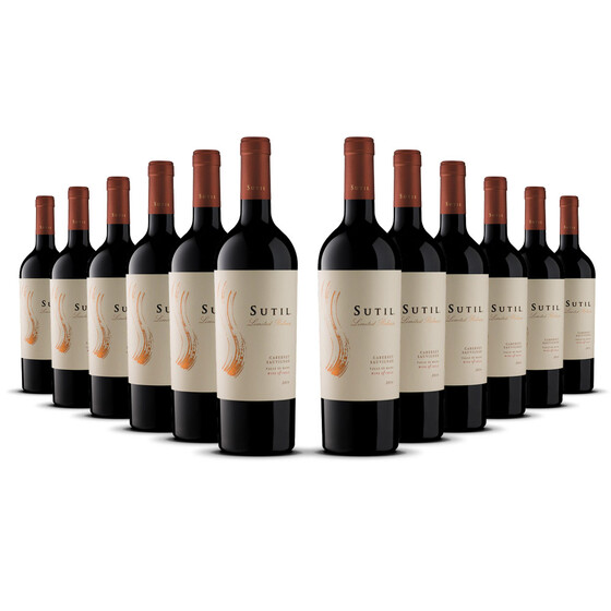 Sutil Limited Release Cabernet Sauvignon 2019er Maipo Valley (12 x 0,75l)