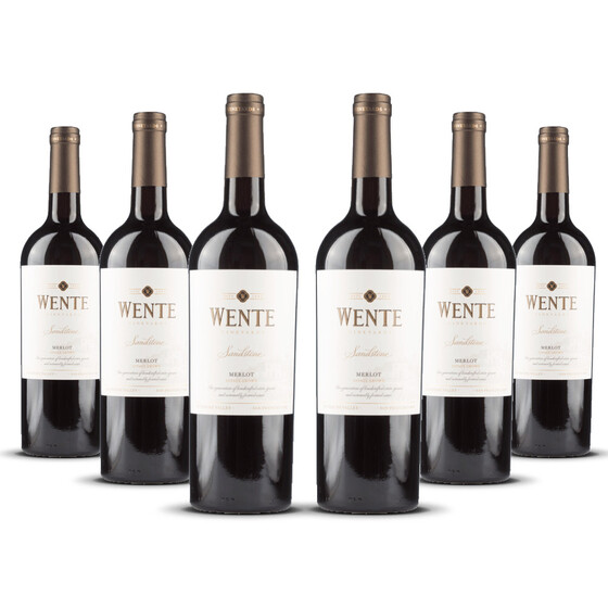 Wente Sandstone Merlot 2021er Kalifornien (6 x 0,75l)