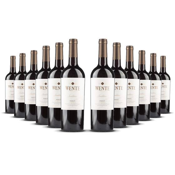 Wente Sandstone Merlot 2021er Kalifornien (12 x 0,75l)