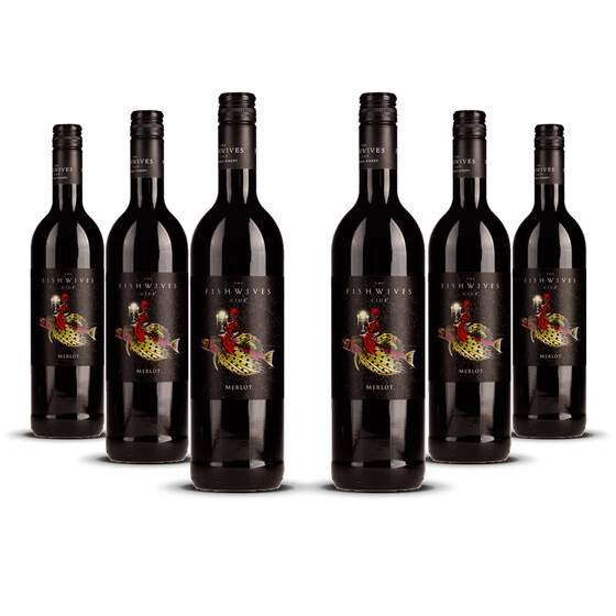 Fish Wives Club Merlot 2021er Western Cape (6 x 0,75l)