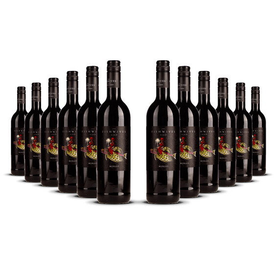 Fish Wives Club Merlot 2021er Western Cape (12 x 0,75l)