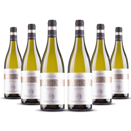 Marco Felluga Collio Sauvignon Blanc 2022er Friaul (6 x 0,75l)