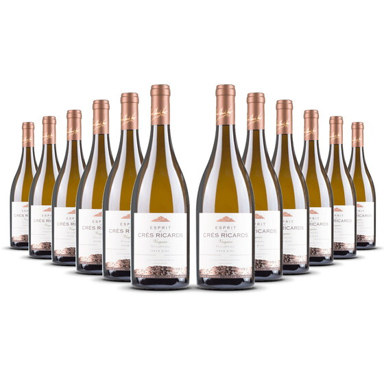 Esprit de Crès Ricards Viognier 2023er Süd-Frankreich (12 x 0,75l)