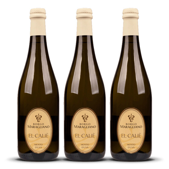 El Calie Mosto dUva Frizzante ( 3% ) 2023er Piemont (3 x 0,75l)