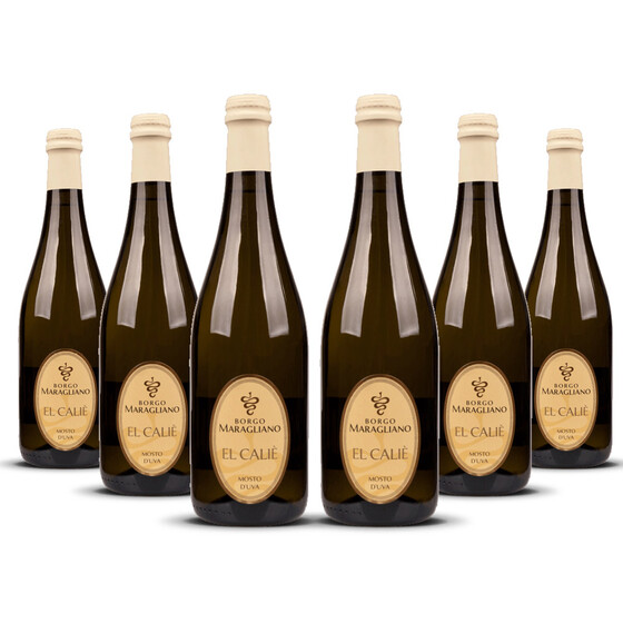 El Calie Mosto dUva Frizzante ( 3% ) 2023er Piemont (6 x 0,75l)