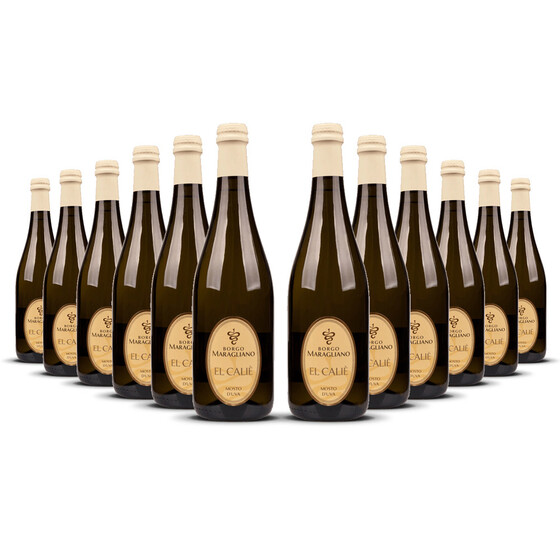 El Calie Mosto dUva Frizzante ( 3% ) 2023er Piemont (12 x 0,75l)