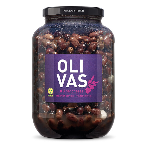 OLIVAS Aragonesas / 2.500 g (Gallone) - Natürlich schwarz - Vollreife Frucht!