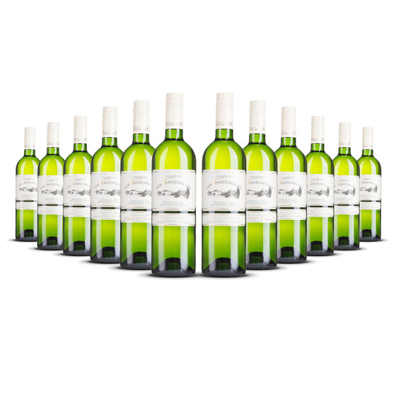 Château Les Fontenelles Bergerac Blanc Sec 2023er Bordeaux (12 x 0,75l)