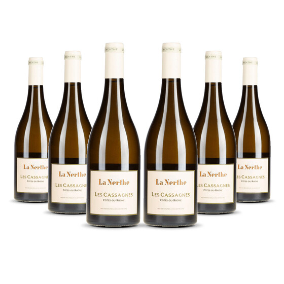 La Nerthe Rhône Les Cassagnes Blanc (bio) 2023er Côtes du Rhône (6 x 0,75l)