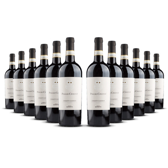 Poggio Civetta Chianti Classico 2022er Toskana (12 x 0,75l)