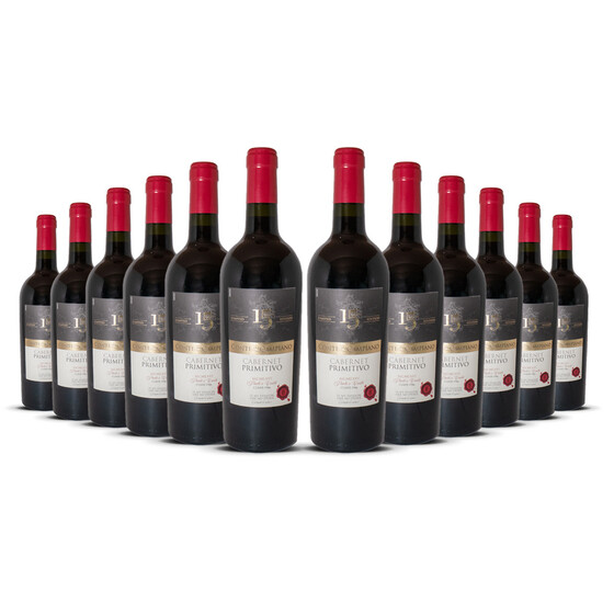 Conte di Campiano "15 Gradi"  Limited Edition Cabernet Sauvignon/Primitivo di Manduria 2021er Apulien (12 x 0,75l)