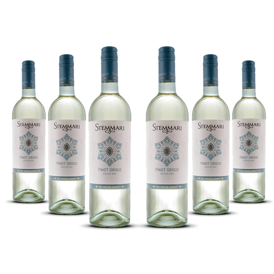 Stemmari Pinot Grigio 2023er Sizilien (6 x 0,75l)