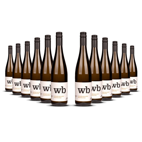 Hensel Weissburgunder / Chardonnay 2023er Pfalz (12 x 0,75l)