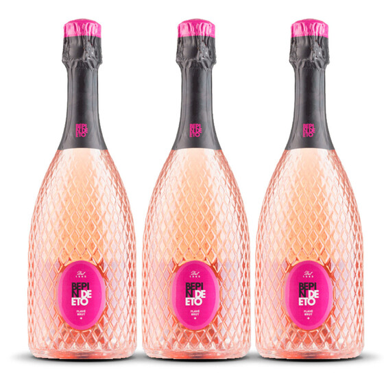 Bepin de Eto Flavé Rosato Spumante Mill. DOCG 2023er Veneto (3 x 0,75l)