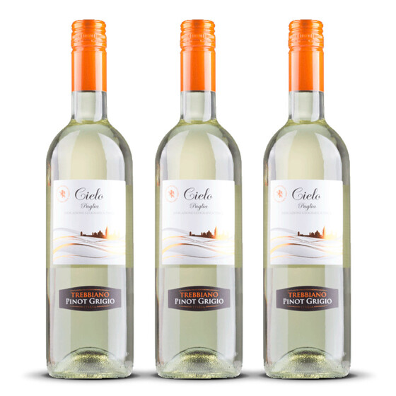 Cielo Trebbiano / Pinot Grigio 2023er Apulien (3 x 0,75l)