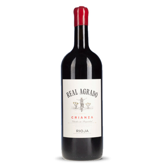 Real Agrado Rioja Crianza Magnum in Holzkiste 2019er Rioja (1 x 1,5l)