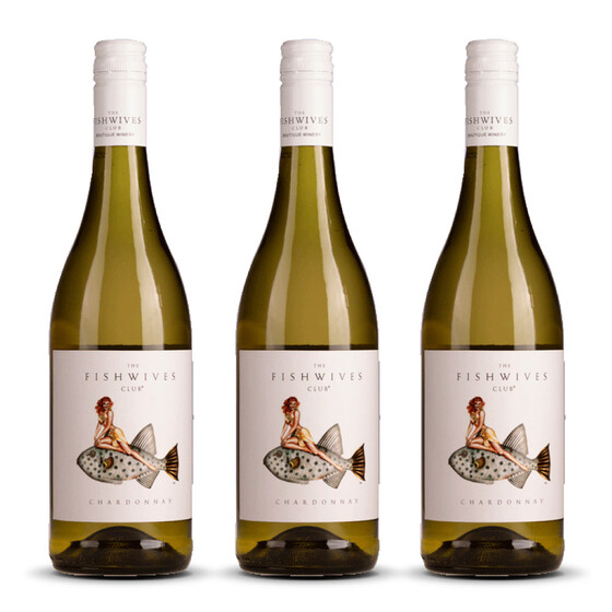 Fish Wives Club Chardonnay 2023er Western Cape (3 x 0,75l)