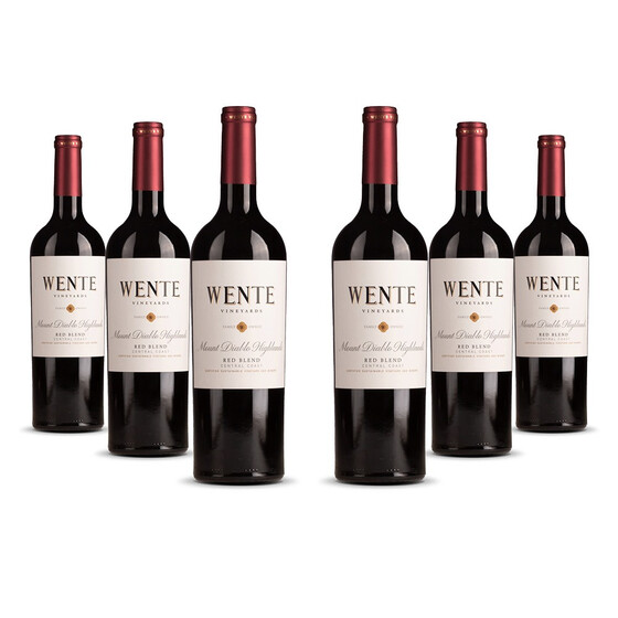 Wente Diablo Highlands Red Blend 2021er Kalifornien (6 x 0,75l)