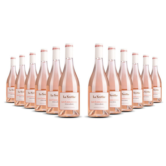 La Nerthe Rhone Les Cassagnes Rosé (bio) 2023er Côtes du Rhône (12 x 0,75l)