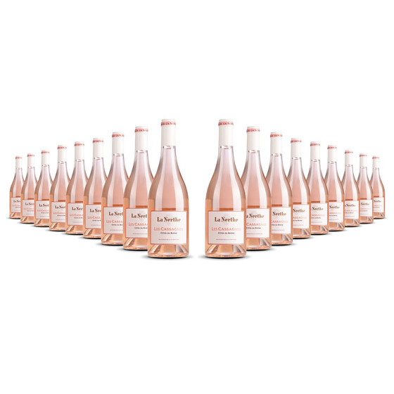 La Nerthe Rhone Les Cassagnes Rosé (bio) 2023er Côtes du Rhône (18 x 0,75l)