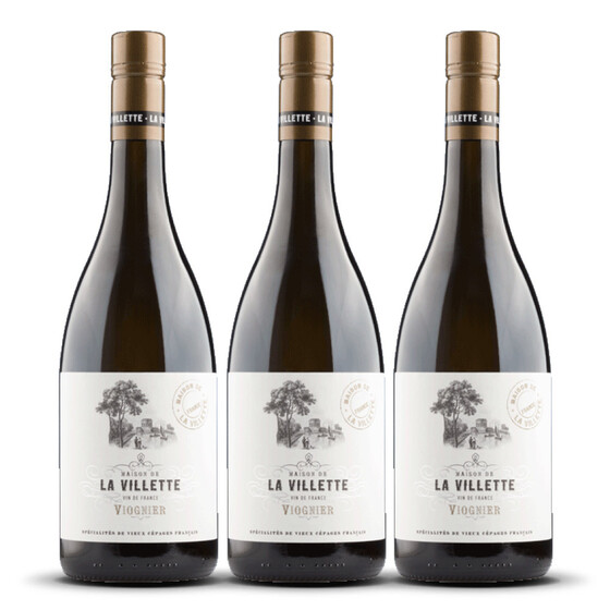 La Villette Viognier VdF 2023er Süd-Frankreich (3 x 0,75l)