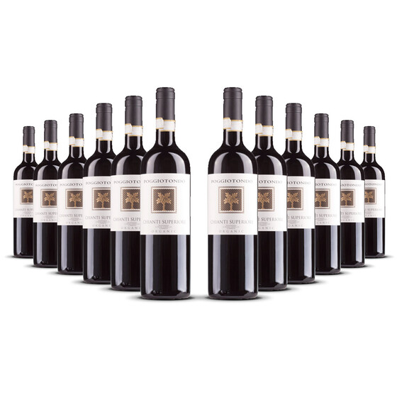 Poggiotondo Chianti Superiore DOCG (bio) 2021er Toskana (12 x 0,75l)