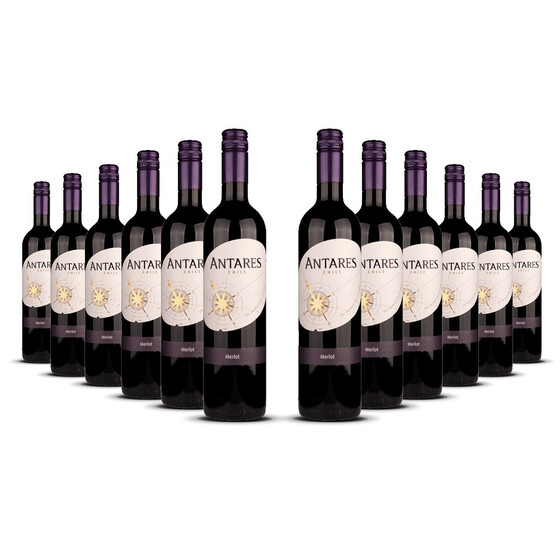 Antares Merlot 2023er Central Valley (12 x 0,75l)