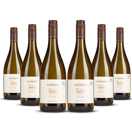 Domaine Bousquet Chardonnay Reserve (bio) 2023er Uco Valley (6 x 0,75l)