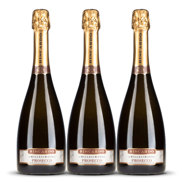 Prosecco Biscardo Spumante DOC 2023er Veneto (3 x 0,75l)