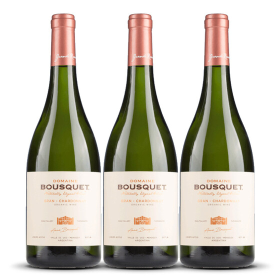 Domaine Bousquet Chardonnay Grande Reserve (bio) 2022er Uco Valley (3 x 0,75l)