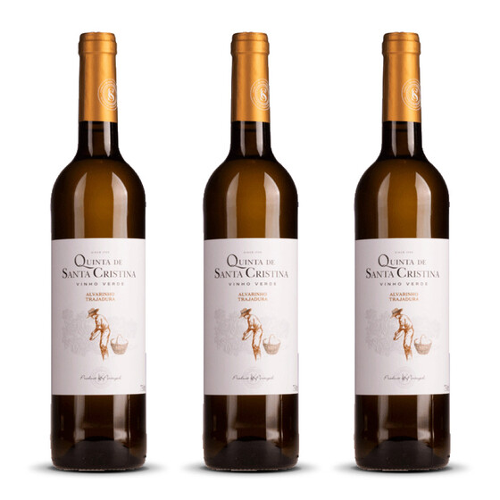 Quinta St Cristina Vinho Verde Alvarinho / Trajadura 2023er Vinho Verde (3 x 0,75l)