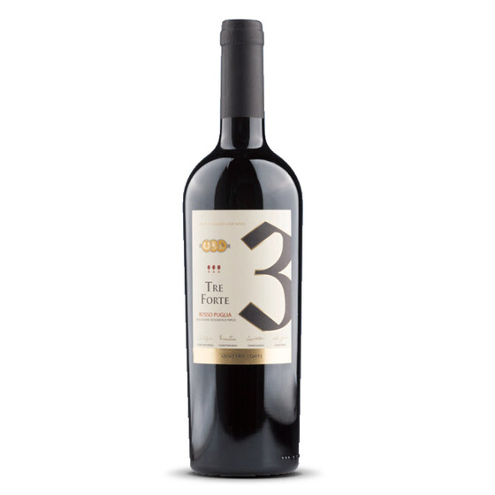 Quattro Conti Tre Forte Rosso Puglia 2023er Apulien (1 x 0,75l)