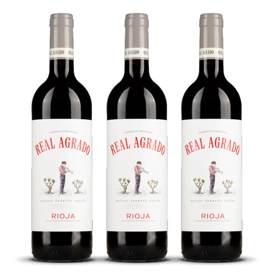 Real Agrado Rioja Tinto 2023er Rioja (3 x 0,75l)