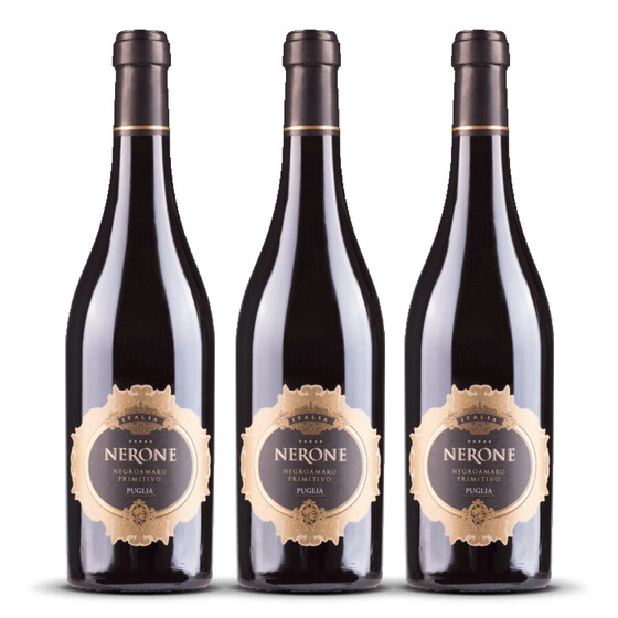 Nerone Primitivo / Negroamaro 2023er Apulien (3 x 0,75l)