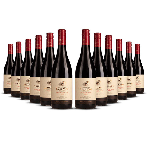 Paul Mas Grenache Noir / Syrah IGP 2023er Süd-Frankreich (12 x 0,75l)