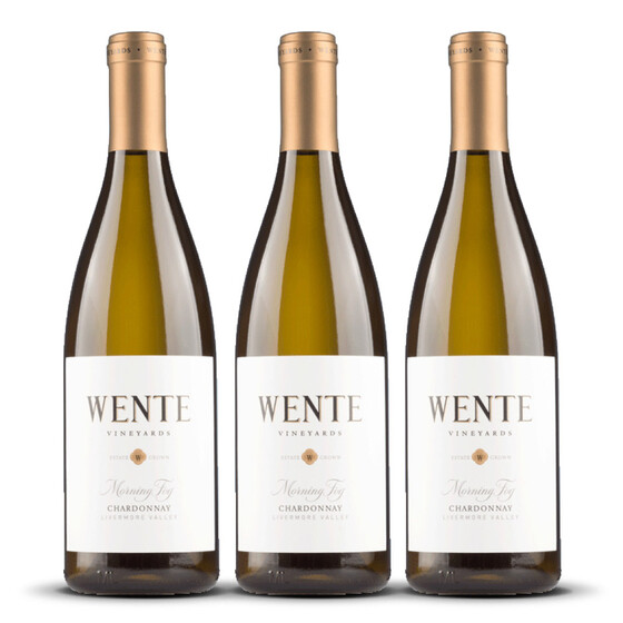 Wente Morning Fog Chardonnay 2023er Kalifornien (3 x 0,75l)