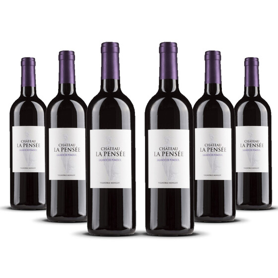 Château La Pensée Lalande Pomerol 2021er Bordeaux (6 x 0,75l)