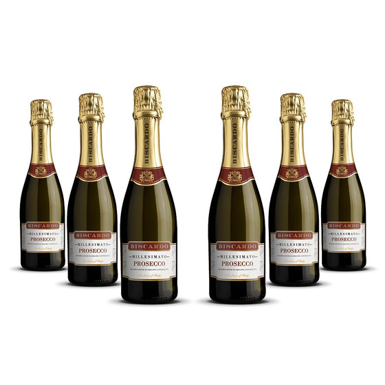 Biscardo Prosecco Spumante 0.375l 2022er Veneto (6 x 0,375l)